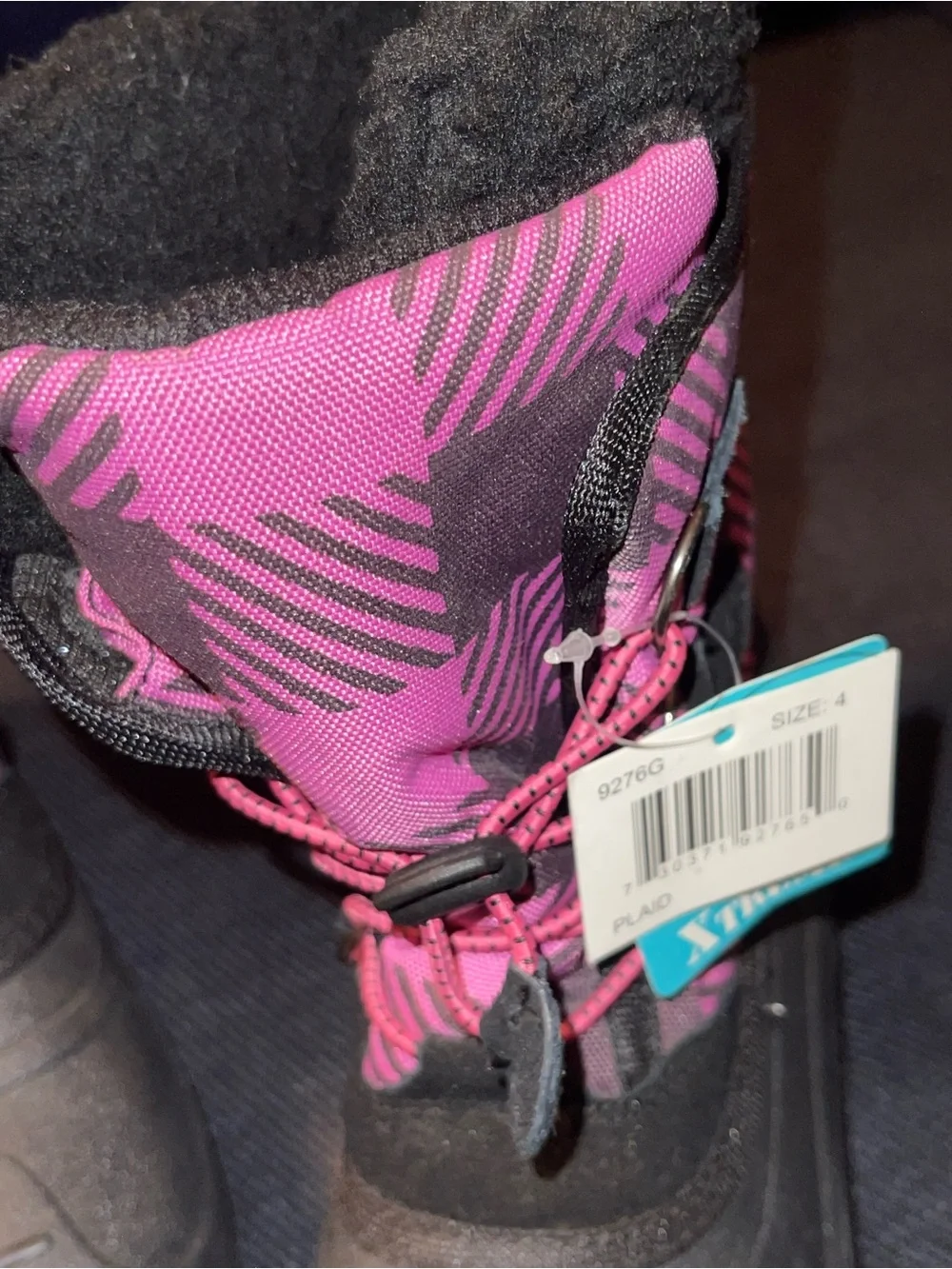 Xtreme Kids Black & Pink Winter Snow Boots